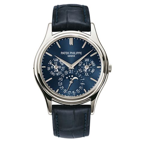 patek philippe grand complication blue dial chronograph men's watch|Patek Philippe grand complications celestial.